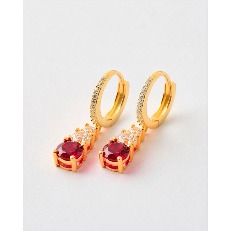 PENDIENTES ARO 3 CIRCONITAS 2.5 - 4 -...