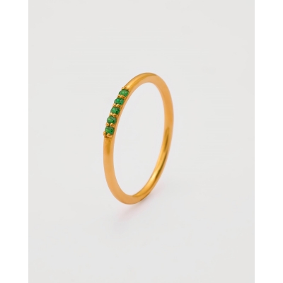 ANILLO TIRA DE 5 CIRCONITAS...