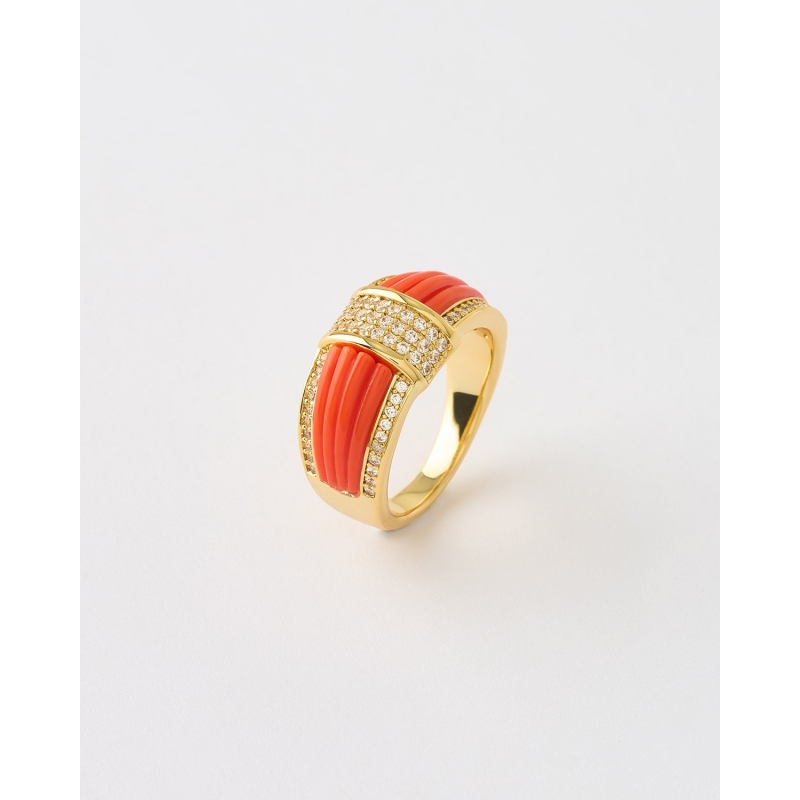 ANILLO ACANALADO CIRCONITAS Y ESMALTE...