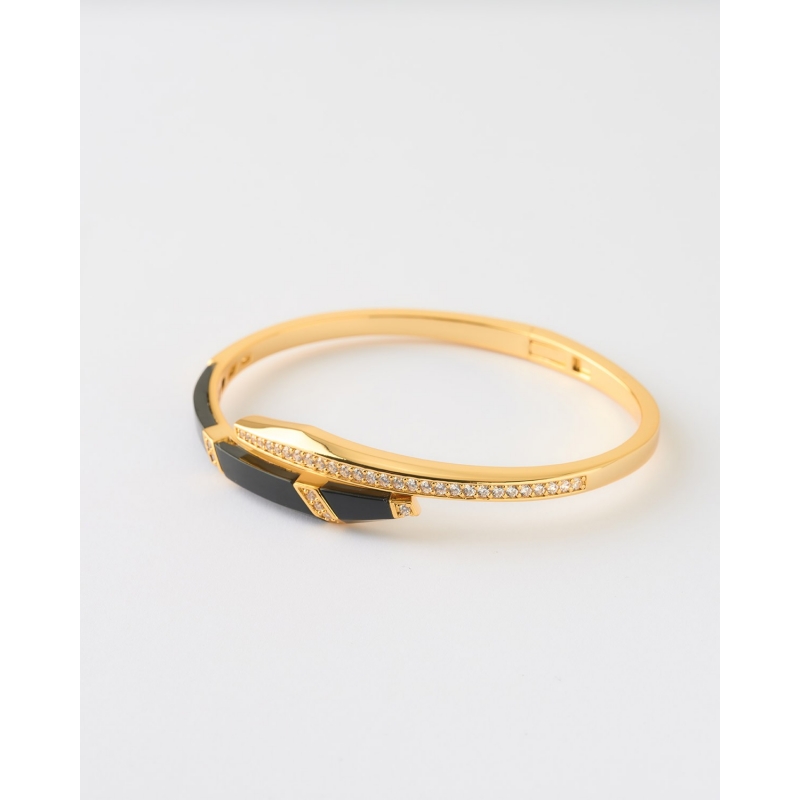 PULSERA BYPASS ESMALTE NEGRO CON...