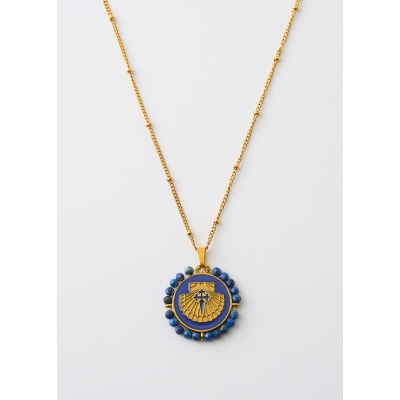 COLLAR ACERO MEDALLA CONCHA...