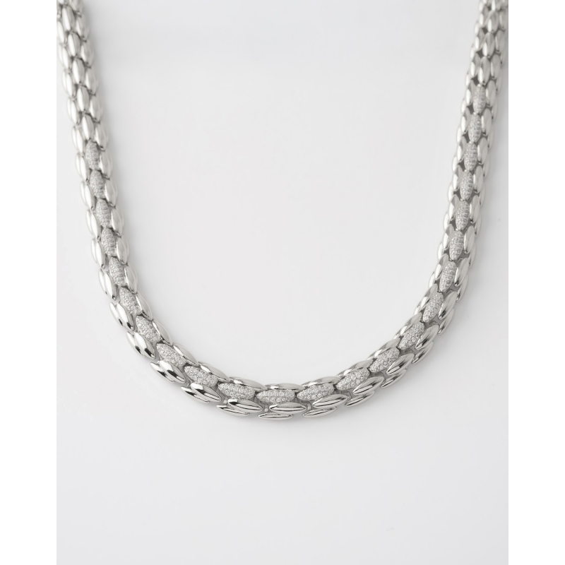 COLLAR CADENA PANTERA PAVÉ