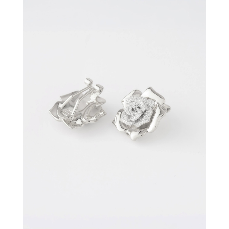 PENDIENTES ROSA 20MM CIRCONITAS