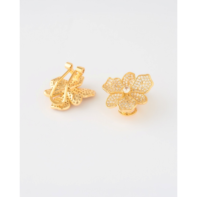 PENDIENTES FLOR 20MM CIRCONITAS
