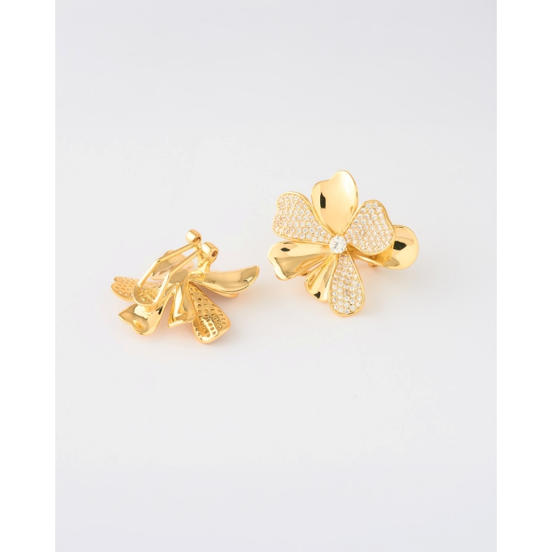 PENDIENTES FLOR 30MM CIRCONITAS