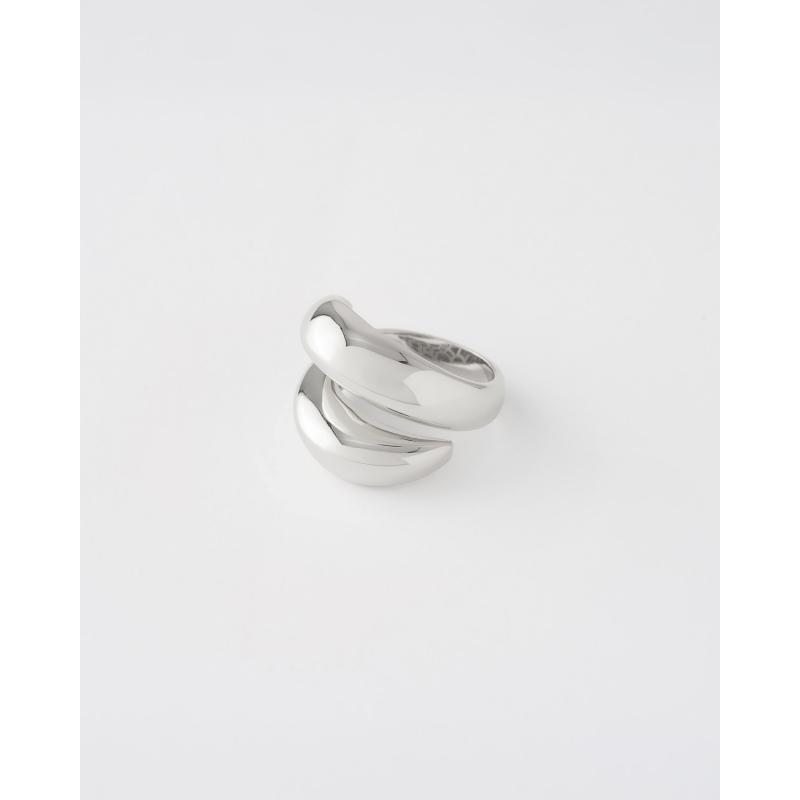 ANILLO BYPASS DOBLE GOTA LISO AJUSTABLE