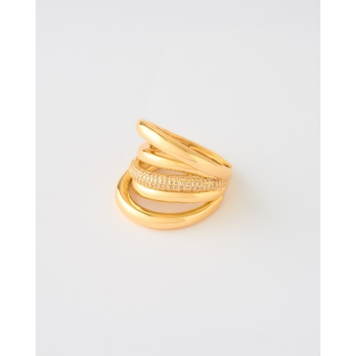 ANILLO MULTI BANDA PAVÉ...