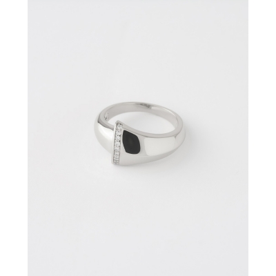 ANILLO DOMO FRANJA CIRCONITAS 2