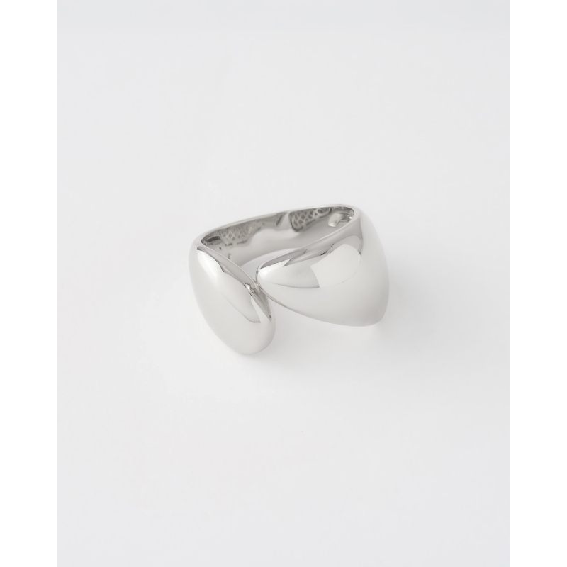 ANILLO BYPASS ASIMÉTRICO LISO AJUSTABLE