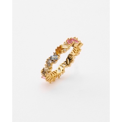 Anillo Circonitas Baguette...