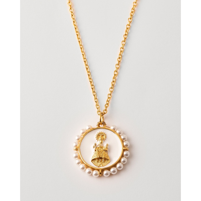 Collar Acero Medalla Virgen De...