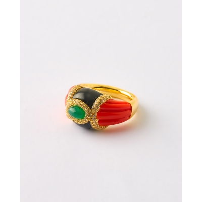 ANILLO ESMALTE NARANJA Y... 2