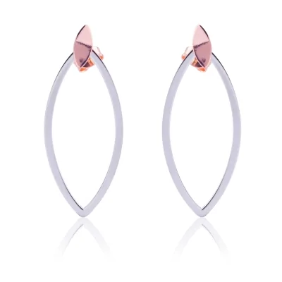 Pendiente 2 Element Ovalado