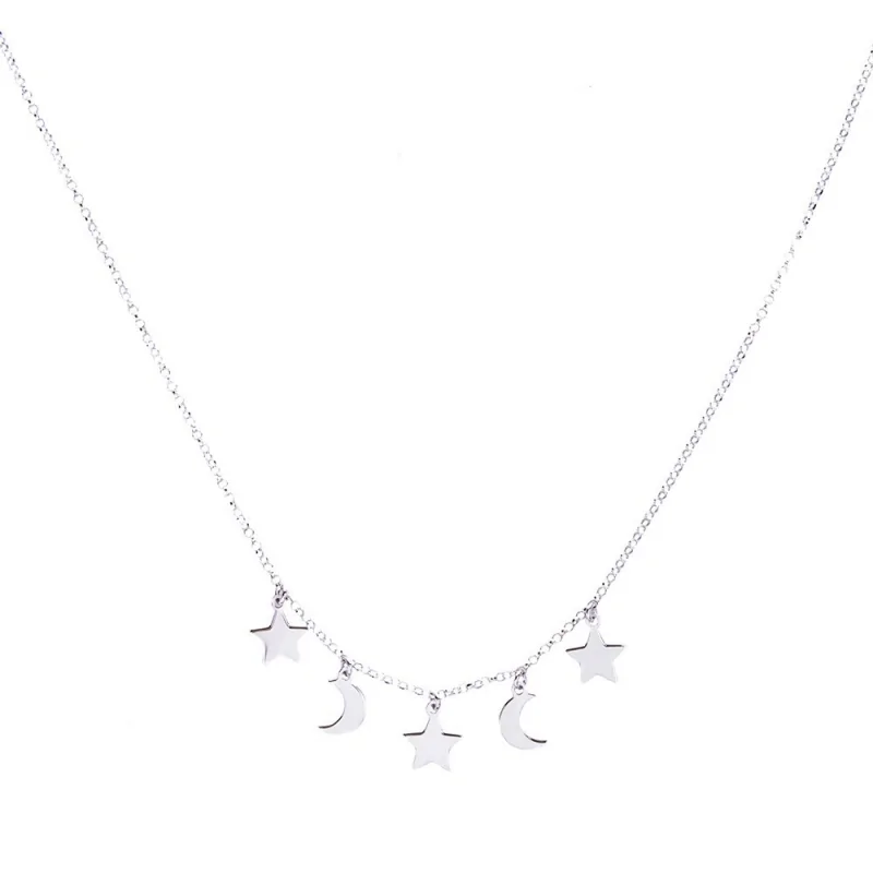 Collar 5 Piezas Lunas y Estrellas