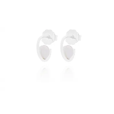 Pendiente Aro 15mm Perla