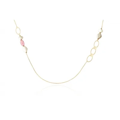 Collar Perla Plana Ovalos...