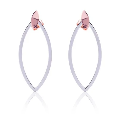 Pendiente 2 Element Ovalado 2