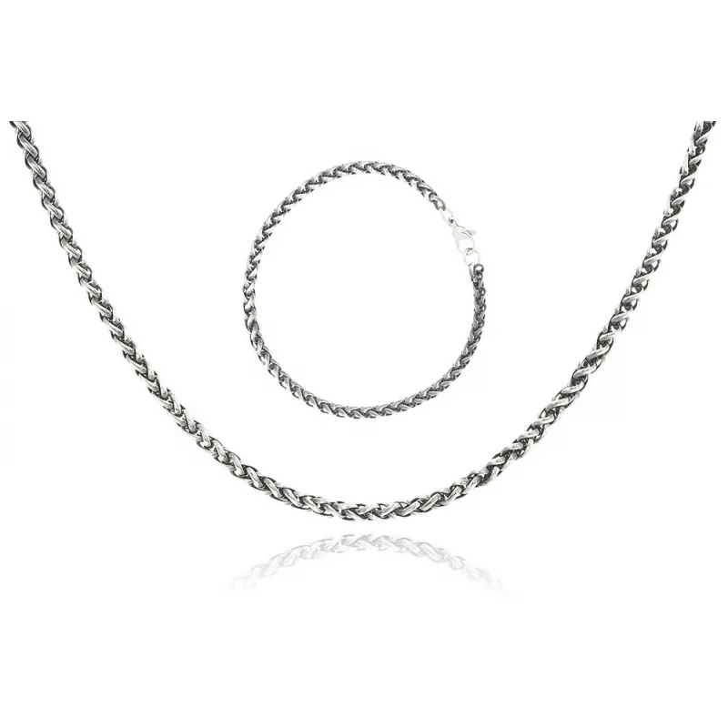 Conjunto Collar + Pulsera Caballero...