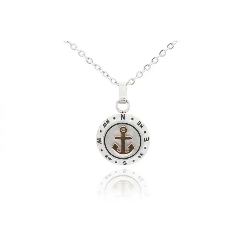 Colgante Caballero Acero Brujula