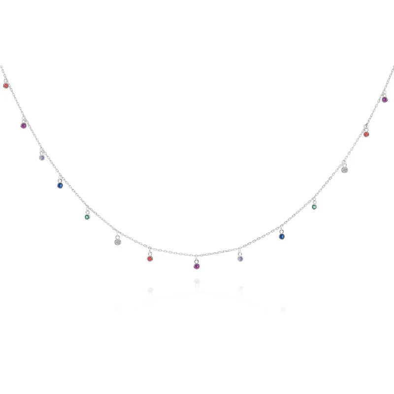 Collar Rainbow 14 Circonitas CZ