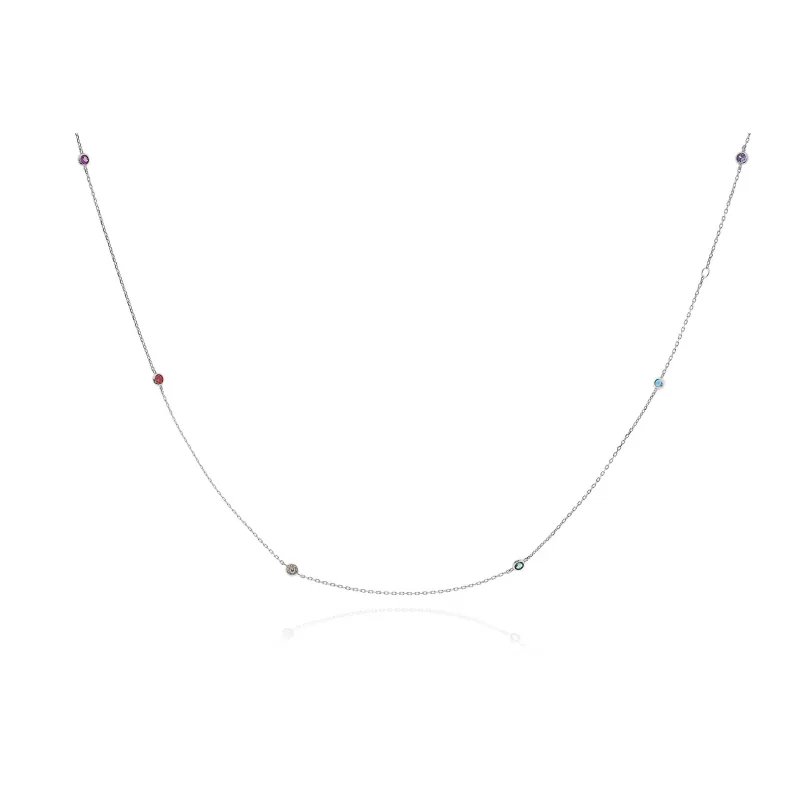 Collar Rainbow 6 Circonitas CZ