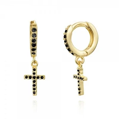 Pendientes Circonita - Cruz...