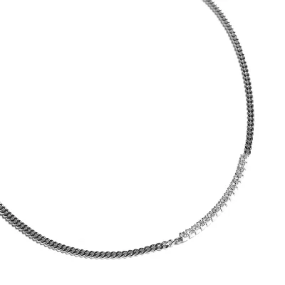 Collar Eslabon Plata...