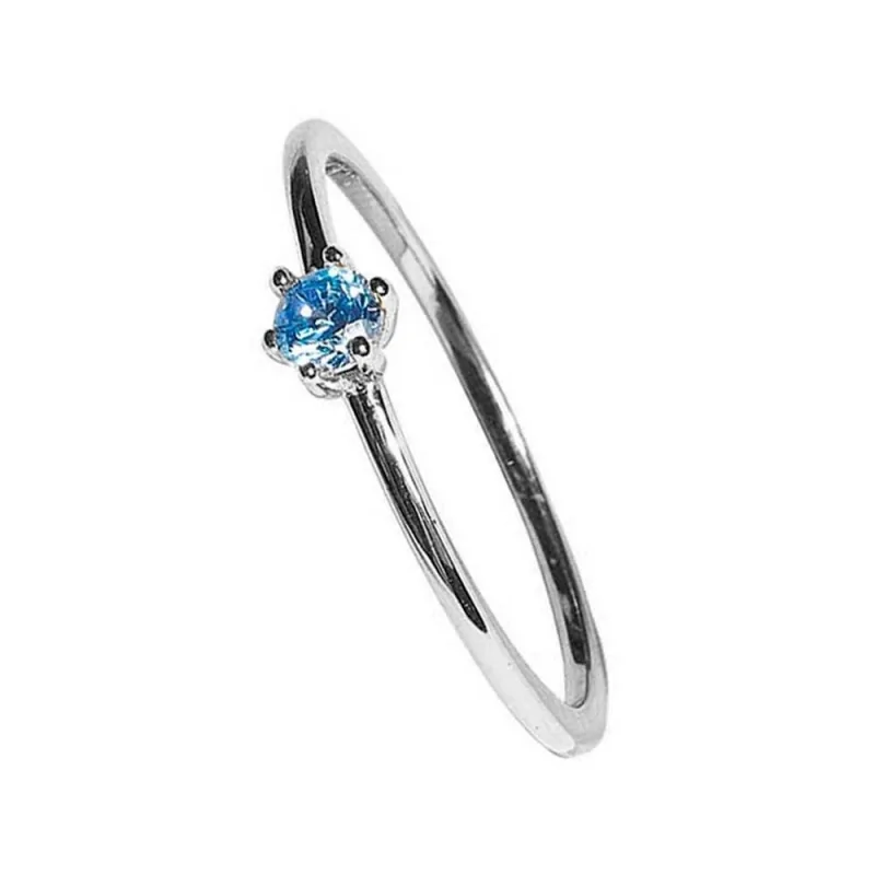Anillo Circonita Siwss Blue
