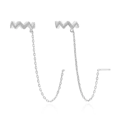 Earcuff Zigzag Cadena...