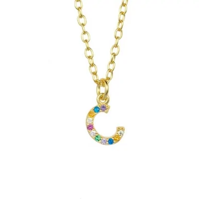 Collar Letra Multi CZ 6mm C