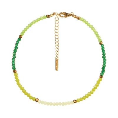 TOBILLERA PIEDRAS VERDE...