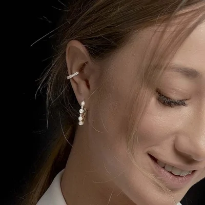 Earcuff Ovalado 11mm CZ 2