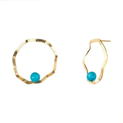 Pendiente Perla Azul