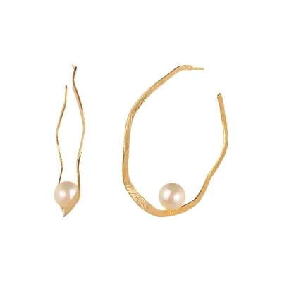 Pendiente Perla Blanca