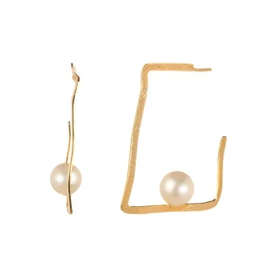 Pendiente Perla Blanca