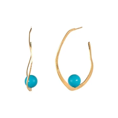 Pendiente Perla Azul