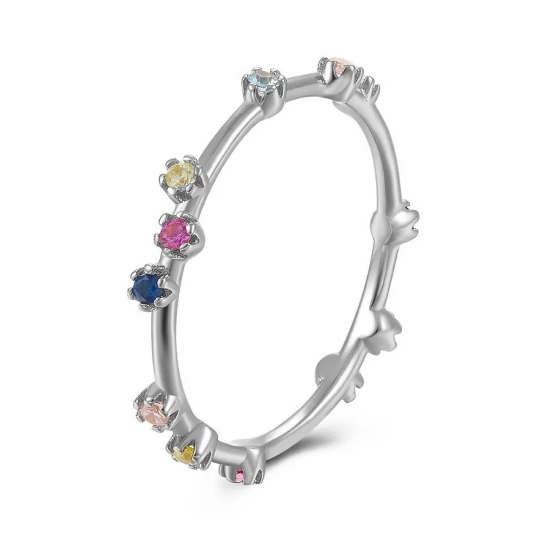 Anillo 12 Circonitas Multi CZ