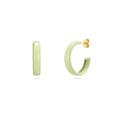 Pendientes Plata Aro Resina...