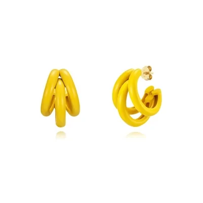 Pendientes Plata Aro Resina...