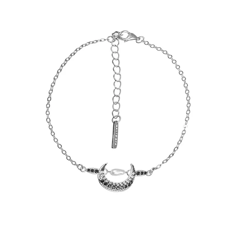 Pulsera Plata 16+4cm Luna 13mm...