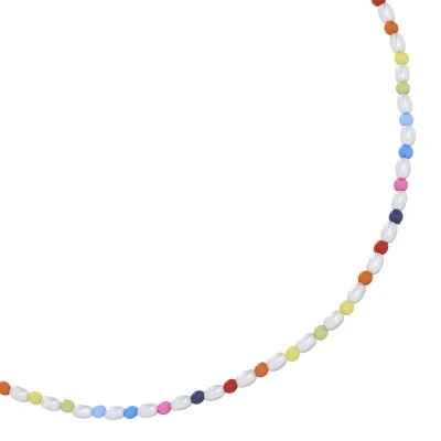 Collar Perlas + esmalte 3...