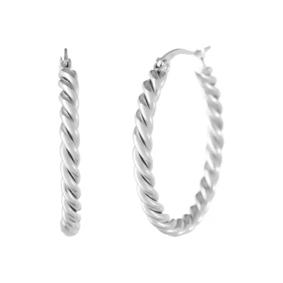 PENDIENTE TRENZADO 30X3 MM