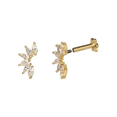 Piercing Acero 5 Circonitas...