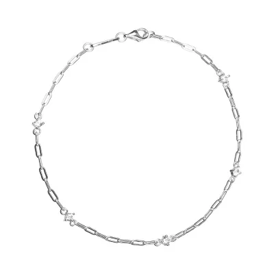 Pulsera Plata Cadena...