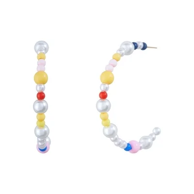 Pendiente Aro perlas...