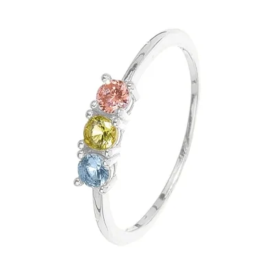 Anillo Circonita 3mm y 1mm...