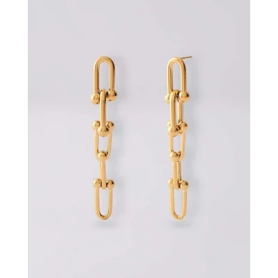 Pendientes Acero Eslabones 7Mm