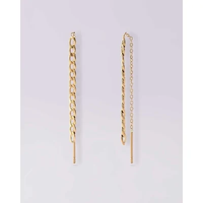 Pendientes Acero Cadena Y...