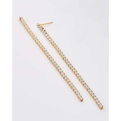 Pendientes Acero Tenis 10Cm...