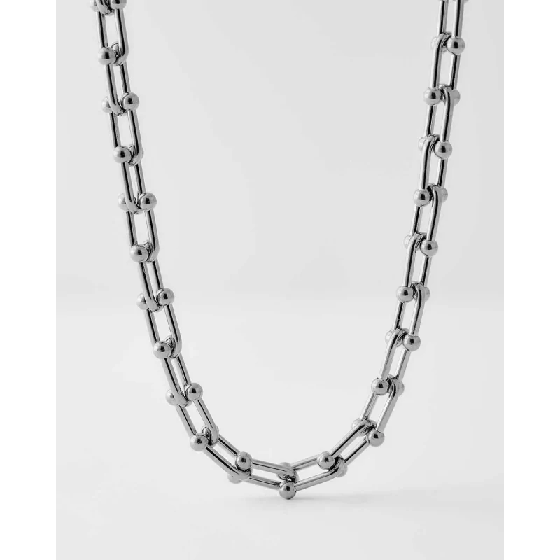 Collar Acero Eslabones 36Cm